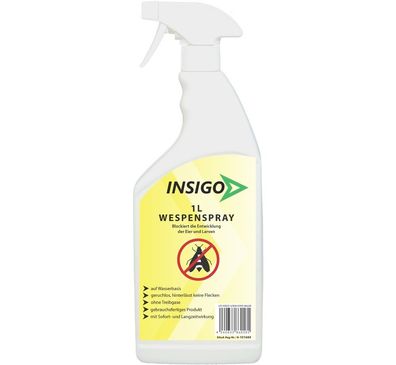 INSIGO 1L Anti Wespenspray Mittel Schutz gegen Nester Abwehr Bekämpfung vertreiben