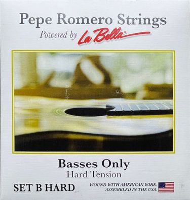 Pepe Romero B HARD - Bass Satz - Saiten für Konzertgitarre