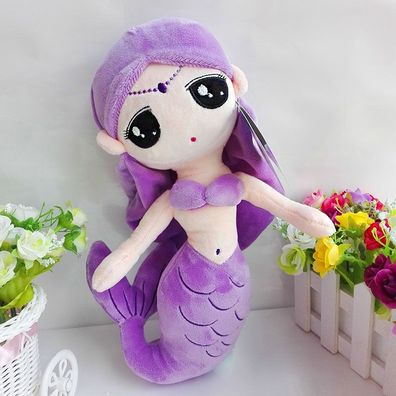Cute Stofftier Puppe Karikatur Meerjungfrau Plüsch Plüschtier Doll Geschenk Lila