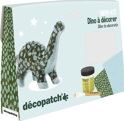 Décopatch Bastel Set Pappmaché Mini Dinosaurier (ideal für Kinder, 3,5 x 19 x ...