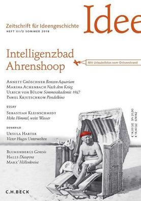 Zeitschrift fuer Ideengeschichte Heft XII/2 Sommer 2018 Intelligenz