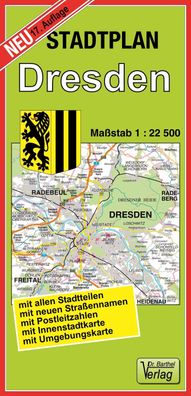 Doktor Barthel Stadtplan Dresden Mit allen Stadtteilen, mit neuen S