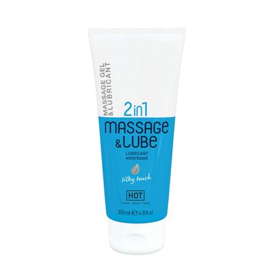 HOT 2in1 Massage & Lube Silky touch 200ml - Massage & Gleitgel