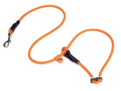Mystique® Biothane Hunting Profi Teil 6mm Moxon mit Zugbegrenzung neon orange