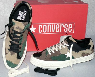 Converse 161406C ONE STAR OX Leder Schuhe Sneaker Boots 41 45 46 Militär Grün