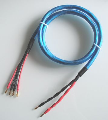Sommercable "Quadra Blue" / HighEnd Lautsprecherkabel bi-wiring / OFC Class 6N / Mono