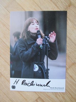 MdB Die Linke Politikerin Heidi Reichinnek - handsigniertes Autogramm!!