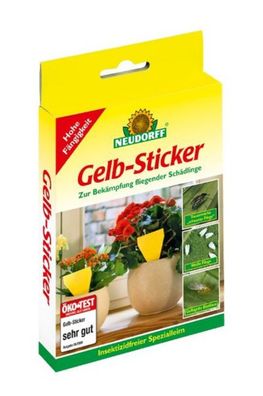 Neudorff Gelb-Sticker 10 Stück zur Bekämpfung fliegender Schädlinge