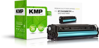 KMP H-T172 cyan Tonerkartusche ersetzt HP LaserJet Pro HP 131A / Canon 731C (CF211...
