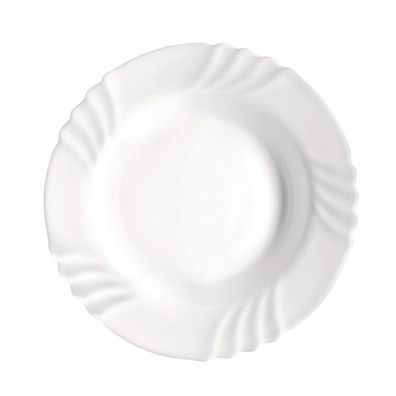 36x Teller Weiß Tief Servierplatte Essen Speisen Untersetzer Geschirr Tisch Neu