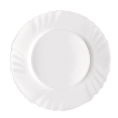 36x Dessertteller Weiß Flach Servierplatte Essen Speisen Geschirr Nachtisch Neu
