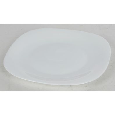 24x Teller Weiß Flach Servierplatte Essen Speisen Untersetzer Geschirr Tisch Neu