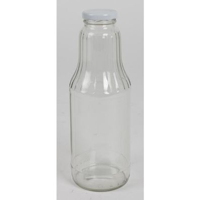 9x Glasflasche 700ml Schraubdeckel Saft Wasser Milch Küchen Trink Tisch Haushalt