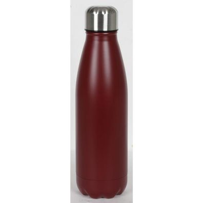 12 Stück Isolierflaschen 0,5L aus Edelstahl doppelwandig 500ml auslaufsicher