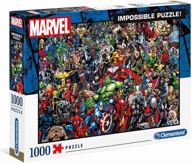 Clementoni - Impossible Puzzle - Marvel (1000 Teile) Puzzel Superhelden Ironman