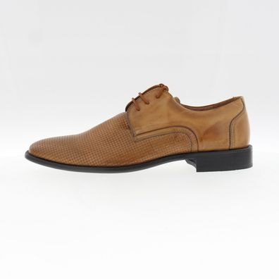 Manz Herren Business Schuhe Essex Ago Weite G Derby Braun Größe 43