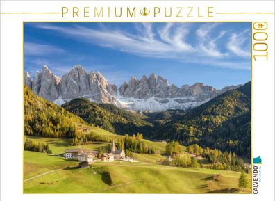 St. Magdalena im Villnösstal in Südtirol 1000 Teile Puzzle