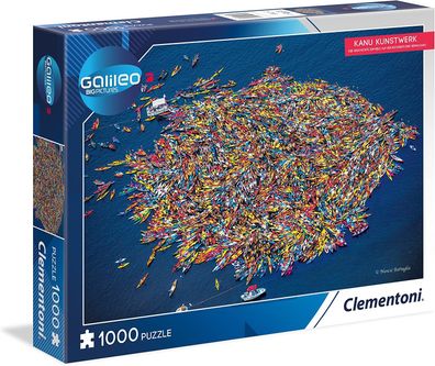 Clementoni - Galileo Big Pictures Puzzle - Kanu Kunstwerk (1000 Teile) Puzzel