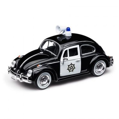 Original VW Modellauto Käfer Polizei Miniatur 1:24 schwarz 1H2099303