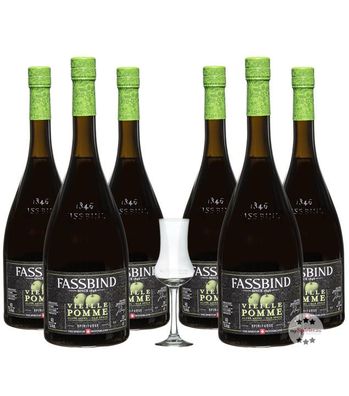 Fassbind Sechserpack Alter Apfel - Vieille Pomme (, 0,7 Liter) (40% Vol., hide)