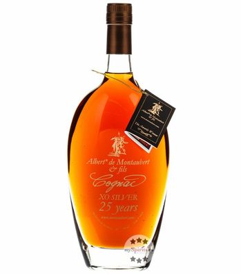 Albert de Montaubert Cognac XO Silver 25 Years (, 0,7 Liter) (40% Vol., hide)