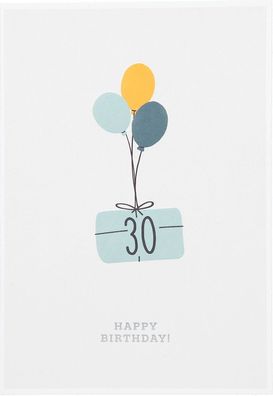 Besonders schoen Klappkarte - 30 HAPPY Birthday!