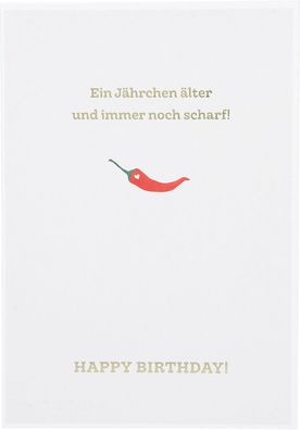 Besonders schoen Klappkarte - Ein Jaehrchen aelter und immer noch scharf