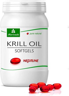 MoriVeda® Neptune Premium Krillöl 90 Krill Öl Kapseln - beste Markenqualität (1x90)