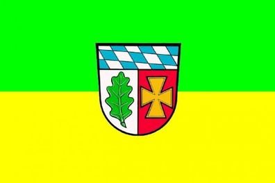 Aufkleber Fahne Flagge Landkreis Aichach-Friedberg in verschiedene Größen