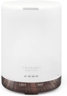 Asakuki 300ml Aroma Diffuser Ultraschall Luftbefeuchter Aromatherapie