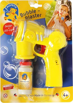 Pustefix Bubble-Blaster I 60 ml Seifenblasenwasser I Seifenblasen Spielzeug-Pistol...