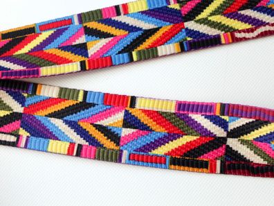 Gurtband, Taschengurt , Ethno Webband, Boho, Hippie, multicolor, 50 mm