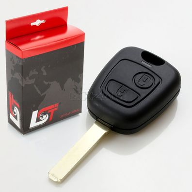 Ersatzschlüssel FUNK Schlüssel - Gehäuse MIT Rohling FÜR Peugeot Modelle