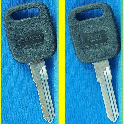 Schlüsselrohling Börkey 1382 PS43 mit Kunststoffkopf für versch. Audi, VW / AKS, Casi