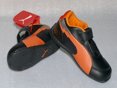 Puma Evo Speed F1 Lo INF Kinder Schuhe Freizeit Sneaker Gr 20 UK4 Schwarz Orange