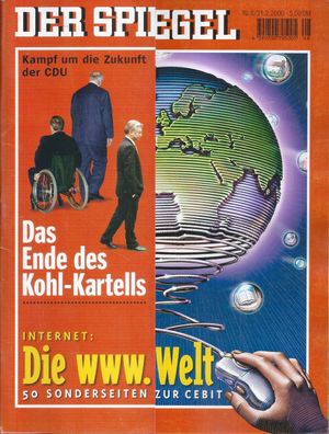 Der Spiegel Nr. 8 / 2000 Das Ende des Kohl-Kartells