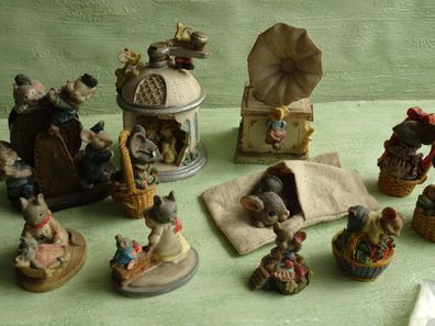 süsse Mäuse Maus Tier-Figuren Kaffeemühle Grammophon von 1994 - Auswahl -