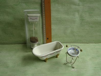 Bodo Hennig Toilette Badewanne Waschschüssel Zahnbürste... Puppenstube