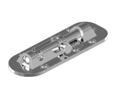 Schieberiegel - Bolzenriegel aus V4A Feinguß - 2 teilig - 112x38mm