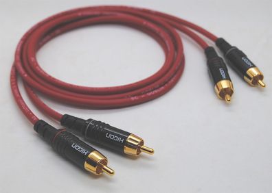 Sommercable "Goblin" rot / TOP-Cinchkabel / sehr preiswert / Hicon Connectors