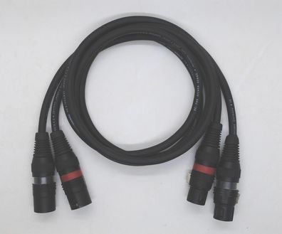 Sommercable "Silver Stage" / symm. HighEnd XLR-Kabel versilbert / Hicon Connectors