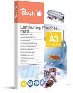 Peach Laminierfolien A3, 125 mic, matt, S-PP525-15, 100 Stk.