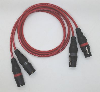 Sommercable "Goblin" rot / XLR-Kabel sym. / sehr preiswert / Hicon Connectors