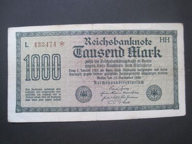 Reichsbanknote 1000 Mark 01.02.1923 (GB 787)