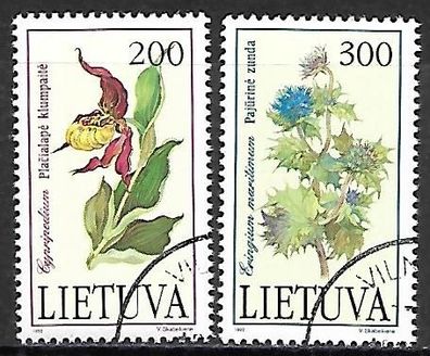 Litauen gestempelt Michel-Nummer 499-500