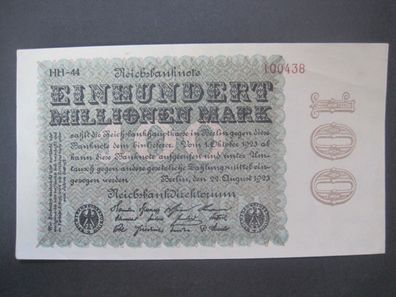 Reichsbanknote 100 Millionen Mark 01.10.1923 (AE 572)