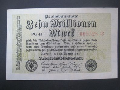 Reichsbanknote 10 Millionen Mark 22.08.1923 (AE 274)