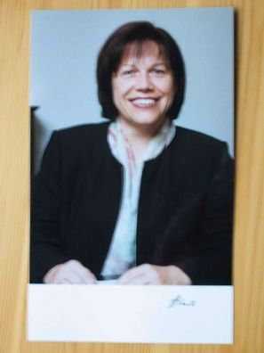 Liechtenstein Stellv. Regierungschefin Rita Kieber-Beck - handsigniertes Autogramm!!!