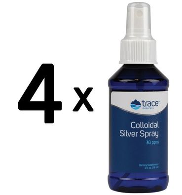 4 x Colloidal Silver Spray - 118 ml.