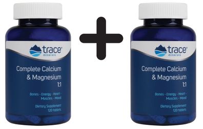 2 x Complete Calcium & Magnesium 1:1 - 120 tablets